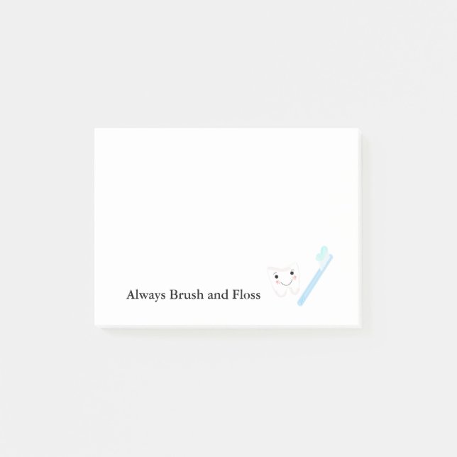 Notas Post-it® Eslogan dental (Anverso)