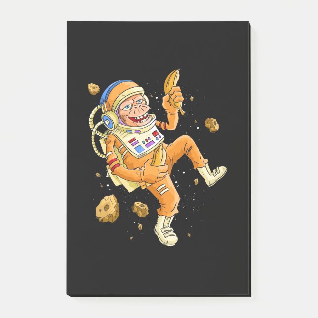 Notas Post-it® Espacio de monos astronautas (Anverso)