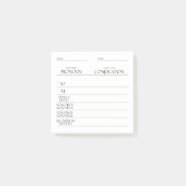 Notas Post-it® Español | Práctica de conjugación de verbos