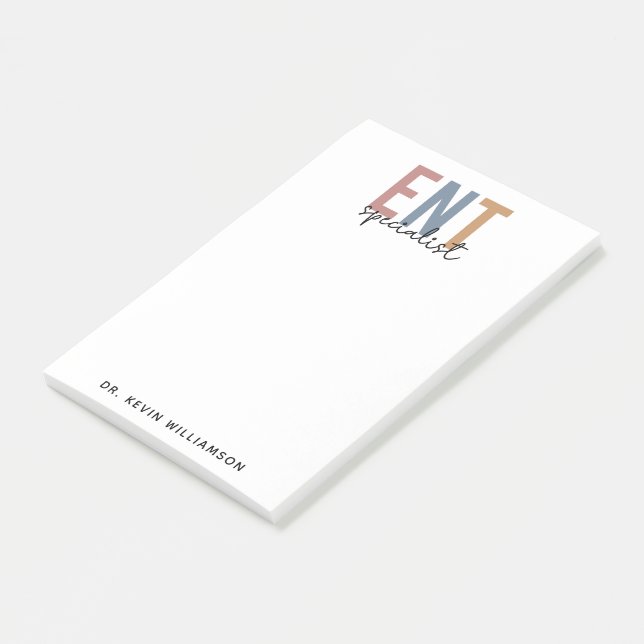 Notas Post-it® Especialista en Médica ENT personalizado (En perspectiva)