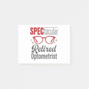 Notas Post-it® Espectacular Optometría Optometrista Retirada