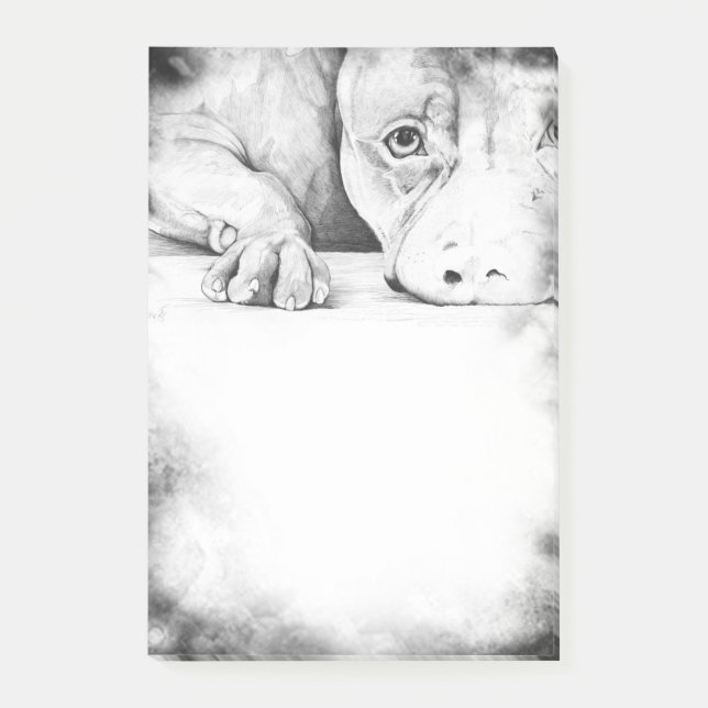 Notas Post-it® Esperando pacientemente (Anverso)