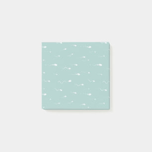 Notas Post-it® Esperma de Novedad azul para bebés