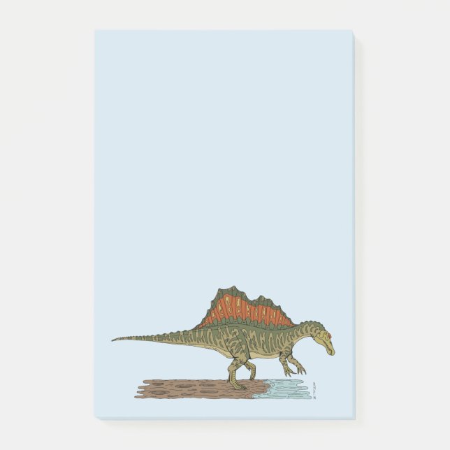 Notas Post-it® Espinosaurio de Dinosaurio Cretácico (Anverso)