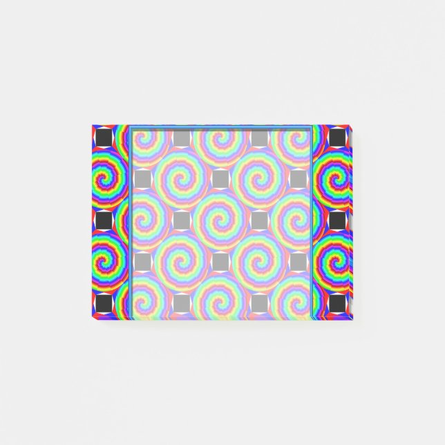 Notas Post-it® Espiral arcoiris de Kenneth Yoncich (Anverso)