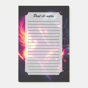 Notas Post-it® Espíritu de Fuego Fénix Robot Futurista Cibernétic