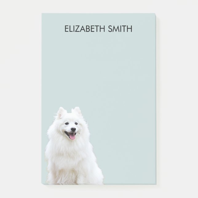 Notas Post-it® Espitz American Eskimo Dog (Anverso)