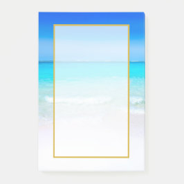 Notas Post-it® Espléndida playa tropical con un mar turquesa