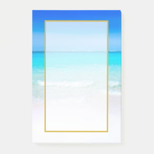 Notas Post-it® Espléndida playa tropical con un mar turquesa