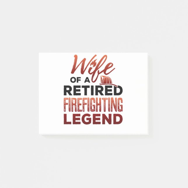 Notas Post-it® Esposa de una leyenda retirada del incendio (Anverso)