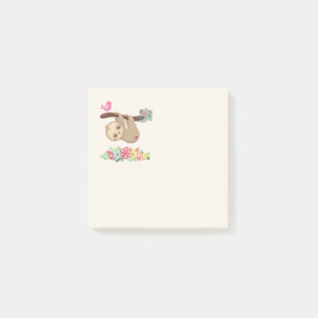 Notas Post-it® Espuma marrón aguda colgando boca abajo (Anverso)