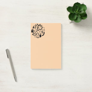 Notas Post-it® Esqueletos de Halloween Danza macabra