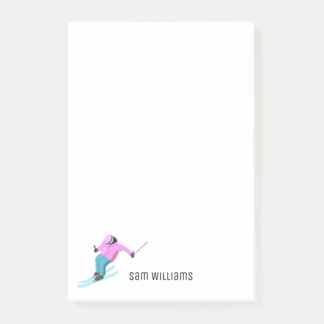 Notas Post-it® Esquí (Anverso)