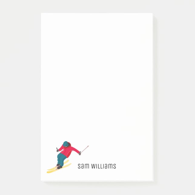 Notas Post-it® Esquí (Anverso)