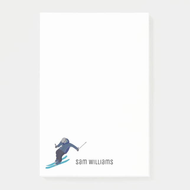 Notas Post-it® Esquí (Anverso)