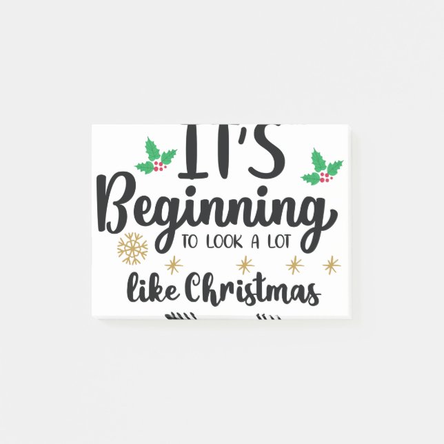 Notas Post-it® Está empezando a parecerse mucho a Navidades (Anverso)