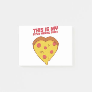 Notas Post-it® Esta Es Mi Pizza Haciendo Corazón De Camisas