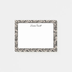 Notas Post-it® Estacionamiento de nombre personalizado botánico B