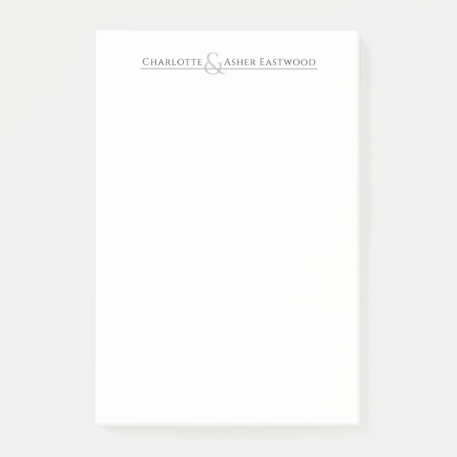 Notas Post-it® Estacionamiento de parejas personalizadas (Anverso)