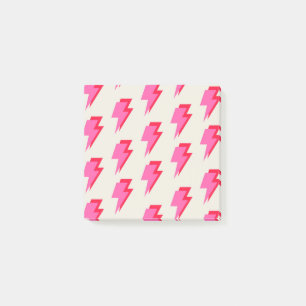 Notas Post-it® Estacionamiento elegante de relámpago rosa de vuel