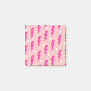 Notas Post-it® Estacionamiento elegante de relámpago rosa de vuel