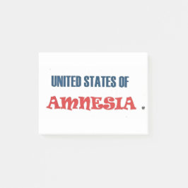 NOTAS POST-IT® ESTADOS UNIDOS DE AMNESIA