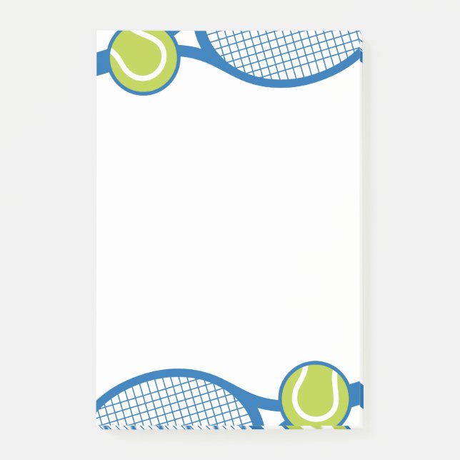 Notas Post-it® Estafa y bola de tenis (Anverso)
