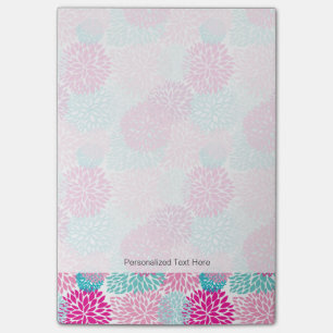 Notas Post-it® Estampado de flores brillante 2