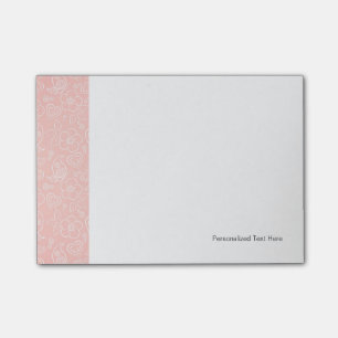 Notas Post-it® Estampado de flores decorativo
