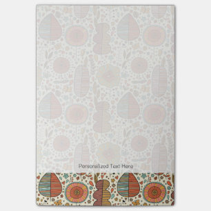 Notas Post-it® Estampado de flores del verano hecho de hojas