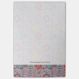 Notas Post-it® Estampado de flores elegante con las flores