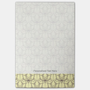 Notas Post-it® Estampado de flores poner crema