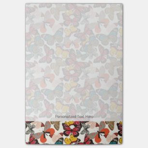 Notas Post-it® Estampado de flores retro