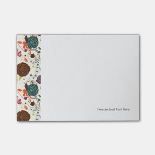 Notas Post-it® Estampado de flores retro 2 2