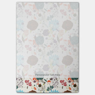 Notas Post-it® Estampado de flores retro 2 2