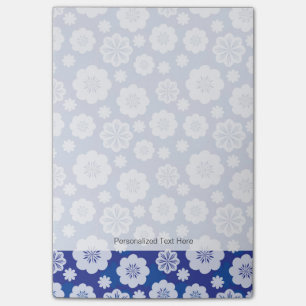 Notas Post-it® estampado de plores