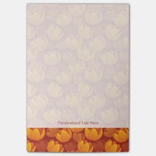 Notas Post-it® Estampado de plores de oro