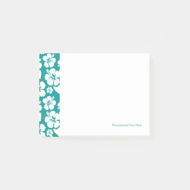 Notas Post-it® Estampado de plores hawaiano del hibisco (Anverso)