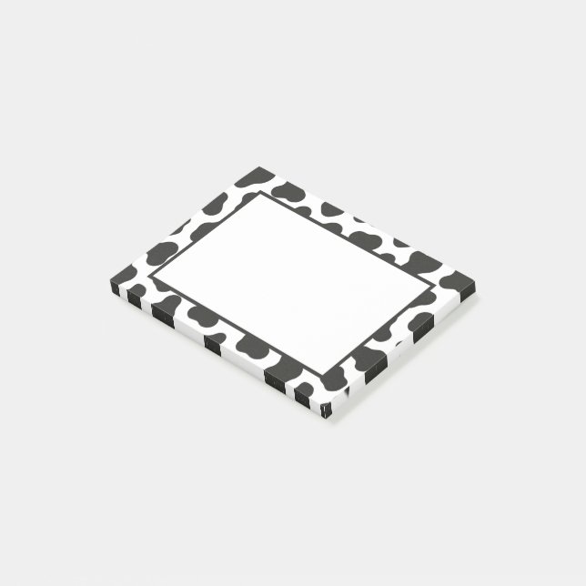 Notas Post-it® Estampado de Vaca (En perspectiva)
