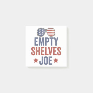 Notas Post-it® Estantes vacíos Joe Funyy Conservador Anti Liberal