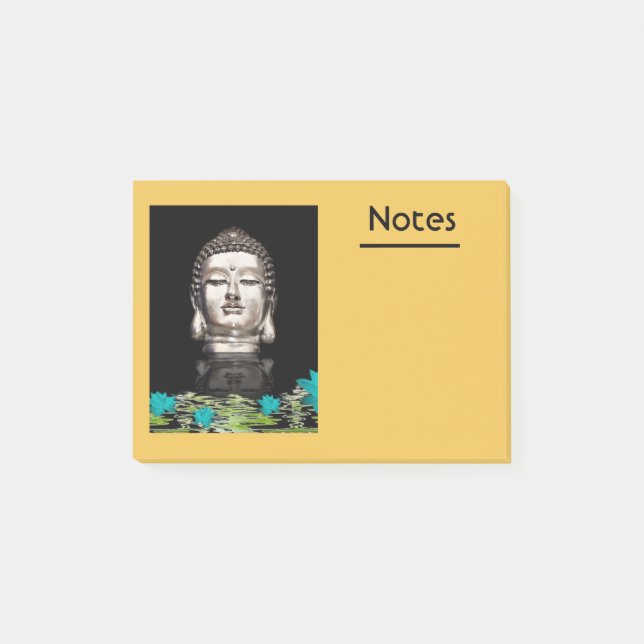 Notas Post-it® Estatua de Buddha Head (Anverso)