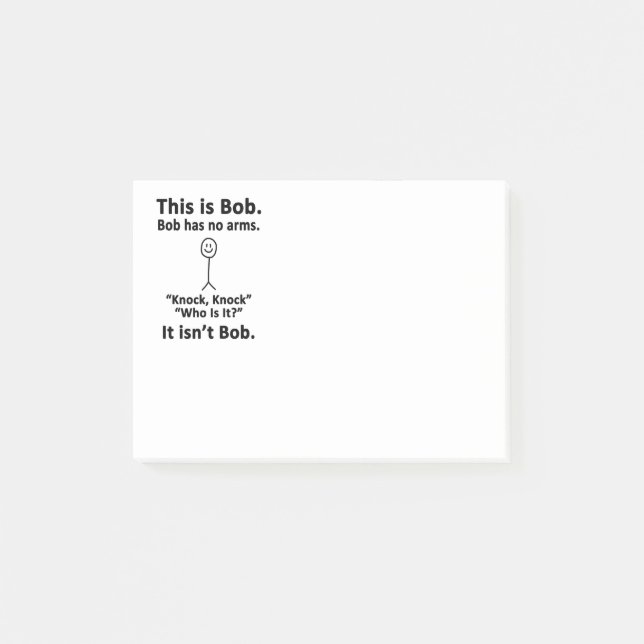 Notas Post-it® Éste es Bob (Anverso)