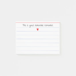 Notas Post-it® "Este Es Tu Recordatorio Recordatorio" | Regalo Di