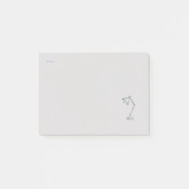 Notas Post-it® Estética de Erudito Nocturno Moderno/Lámpara de No