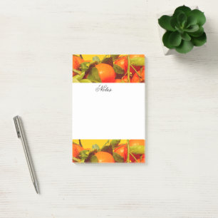 Notas Post-it® Estética de fruta Naranja suave
