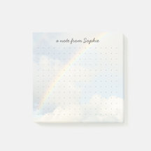 Estética linda arcoíris Cuadrícula de puntos Nombr