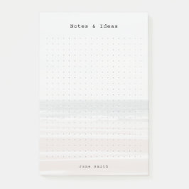 Notas Post-it® Estética personalizada del océano con cuadrícula d