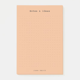 Notas Post-it® Estética retro personalizada, minimalista y cálida