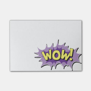 Notas Post-it® Estilo de comic pop Art Wow