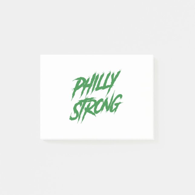 Notas Post-it® Estilo de grafiti Philly Strong (Anverso)
